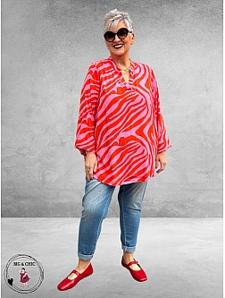 Gozzip Blouse-Shirt Alva Pink-Oranje